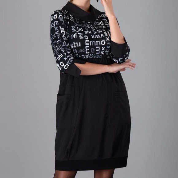 NWT Dolcezza Comfortable High Waisted Cocoon Dress With Tiny Polkadots - Picture 7 of 14